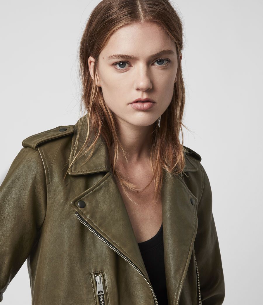 VESTE DE MOTARD ELVA EN CUIR